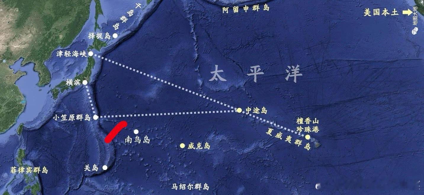 立本海自的能力属实一般，在跟丢了6天以后，最新报告是辽宁舰的位置在南鸟岛跟硫磺岛