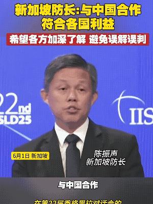 新加坡防长绝对是个聪明人，他话说的非常直白，中国愿意与世界上所有国家合作，这符合