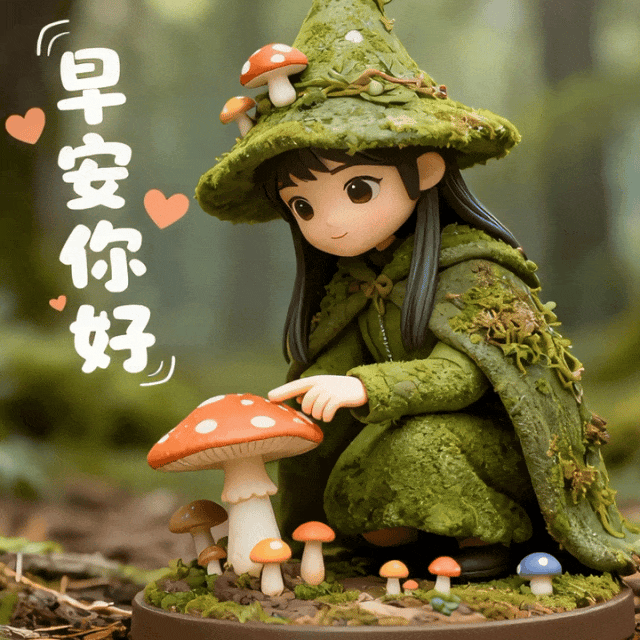 9张精选早安早上好动态图片，美女动态早安图，快乐无忧，平安依旧