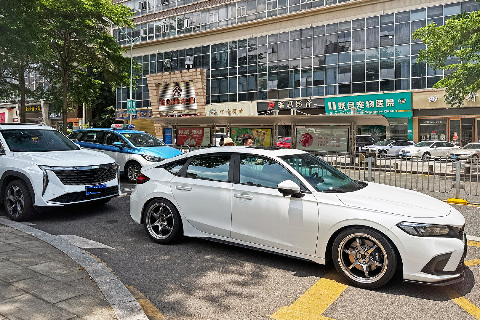 本田思域HatchBackFL1VTEC茶餐厅与改装车深圳街拍深圳·颓