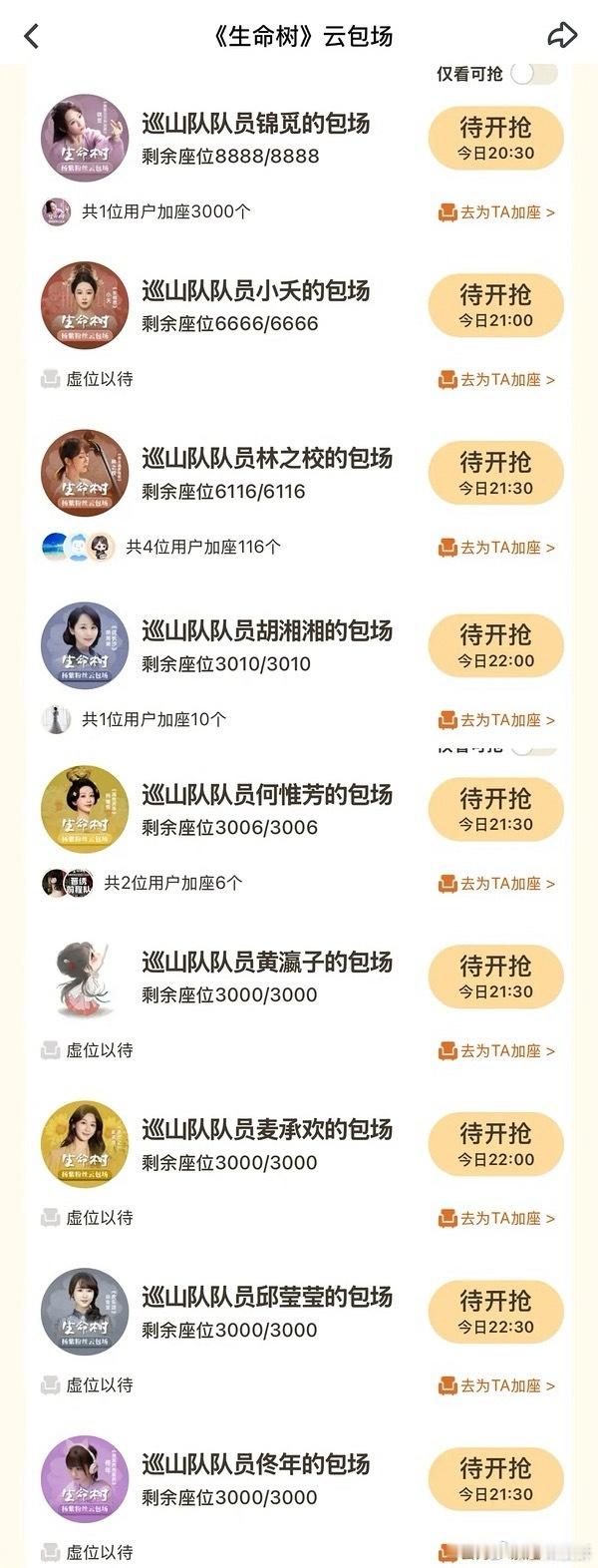 杨紫生命树的CP包场，不敢信这个数量是真实的，紫CP快绝迹了梳头这么多年还这么