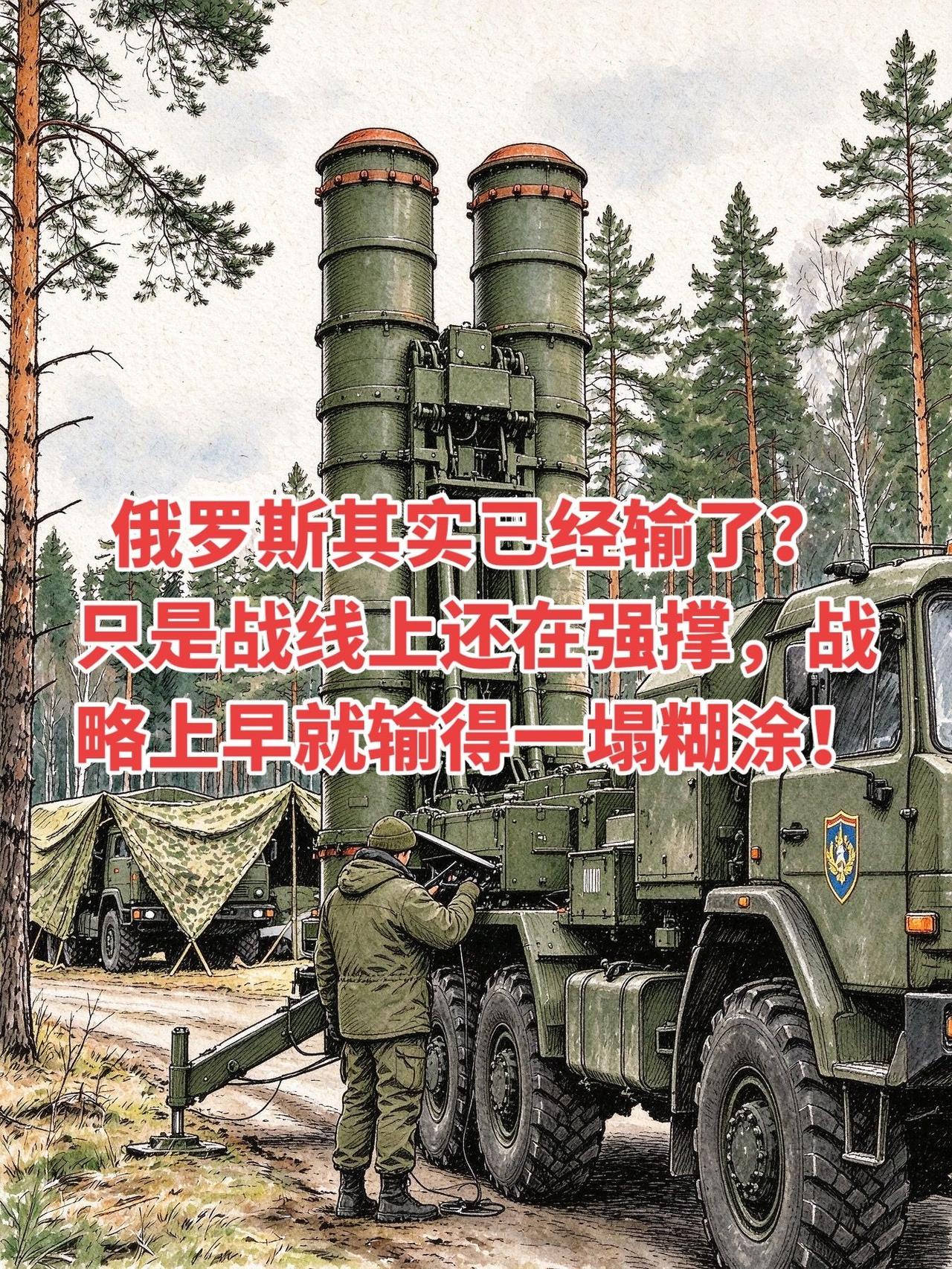 俄罗斯其实已经输了，前线尚可支撑，战略层面早已陷入被动进入2026年，俄乌