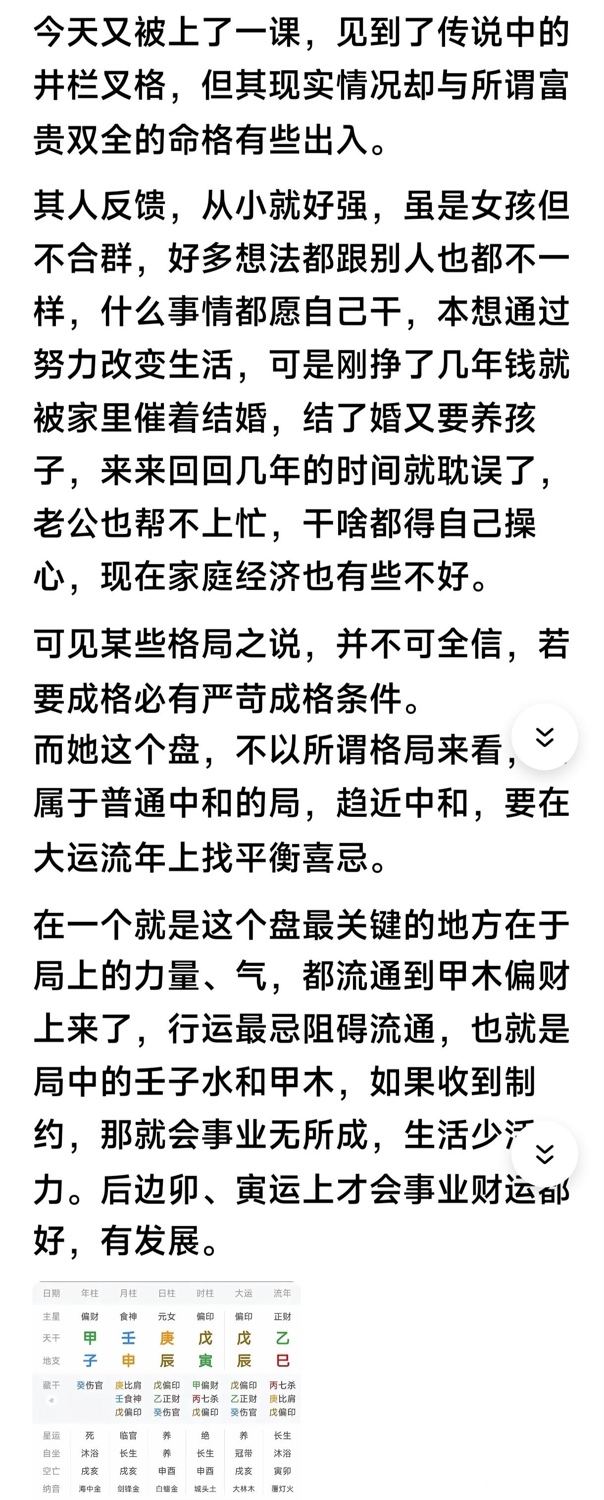 八字专批井栏叉格，是八字命理很特殊的暗冲贵格必须庚金日主，日柱庚子、庚申、庚辰