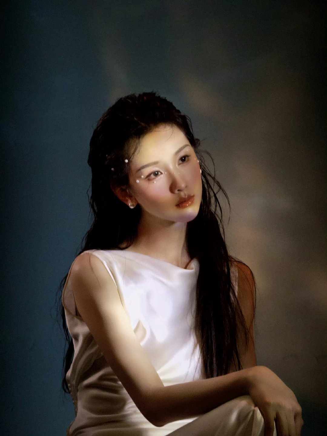 陈都灵人鱼公主珍珠妆造陈都灵人鱼珍珠眼妆嘟嘟太美啦