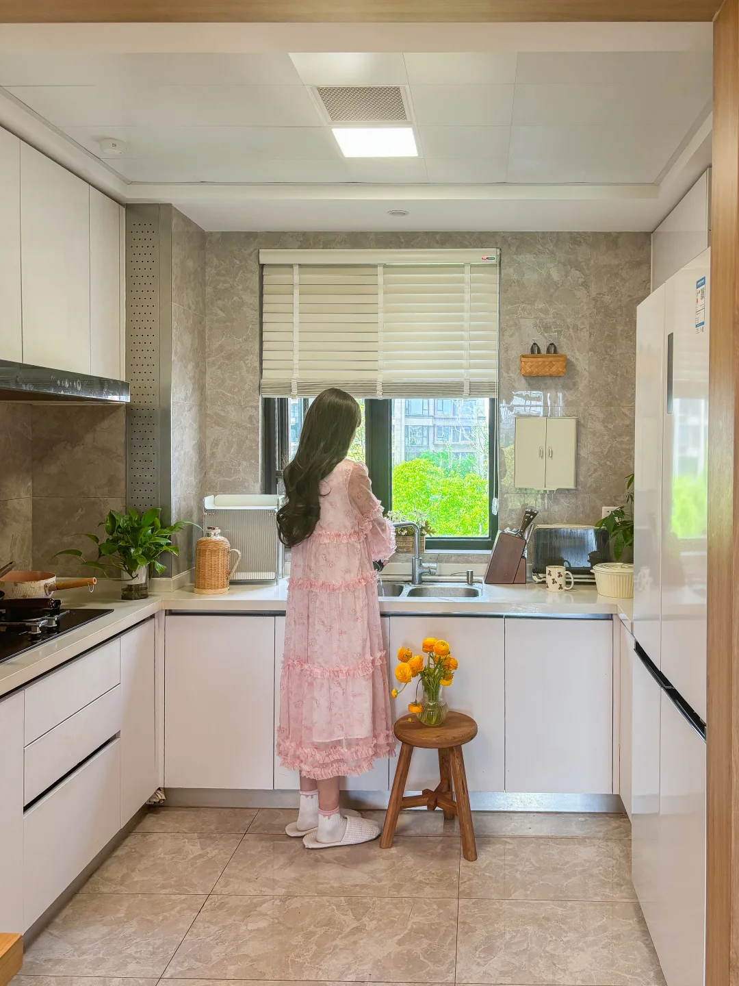 好喜欢我的厨房，真的超干净！