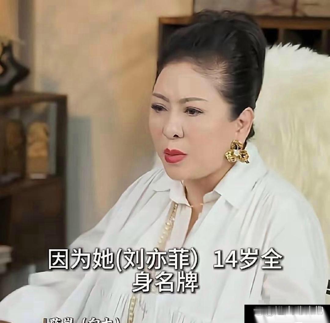 向太说：“刘亦菲14岁的时候，她妈妈带她来见过我，但我没签她。因为她浑身都是名牌