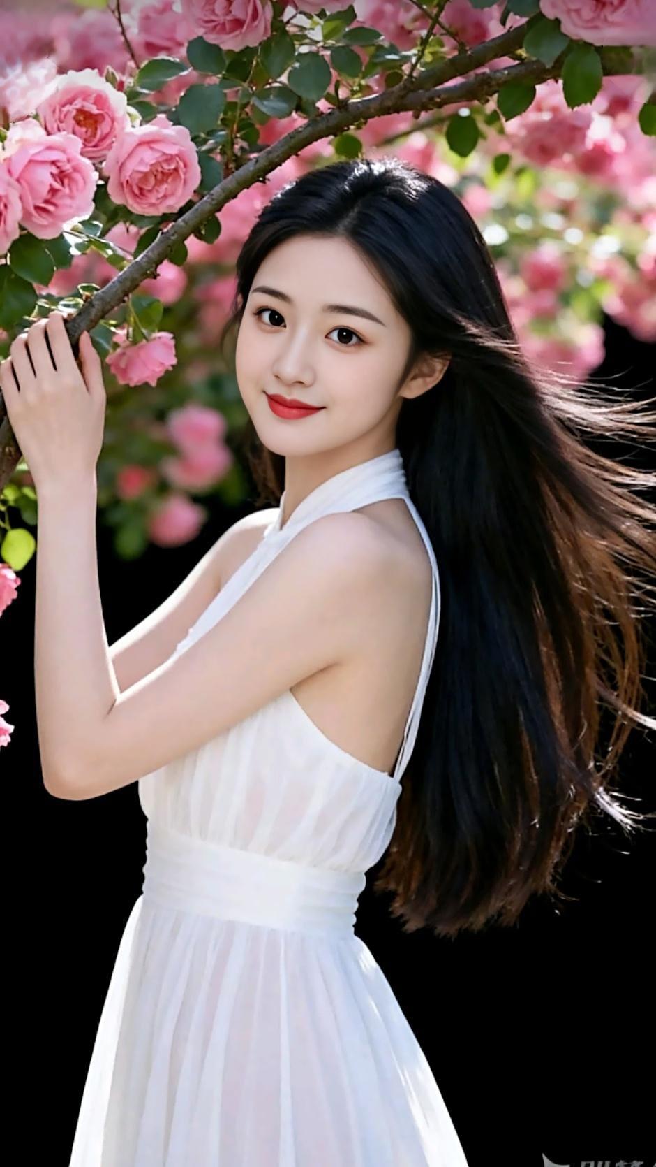花间美人笑，春风满面香。