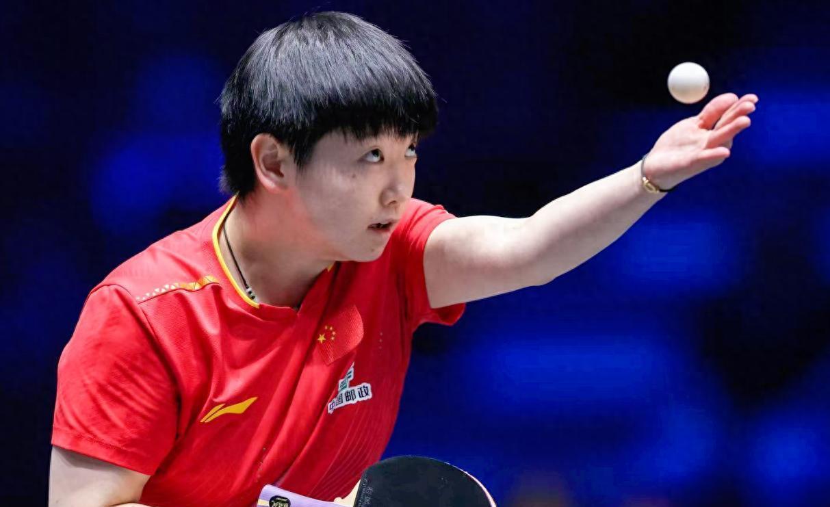 孙颖莎夺冠应该没什么问题！因为她更自信！她面无表情，非常冷静！球突然提速！不打
