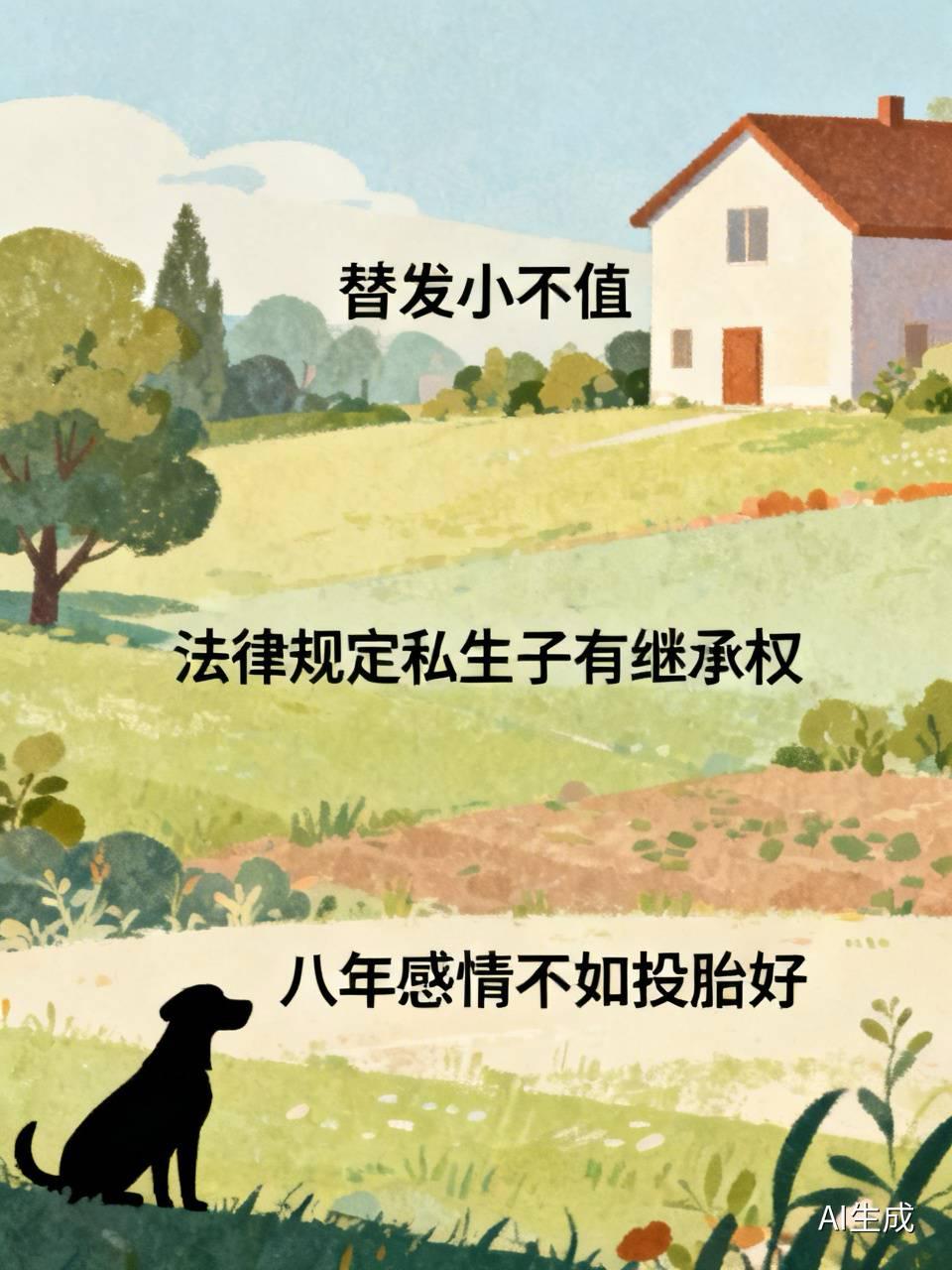 这事儿我是真替我发小不值。她爹走了，本来房子说好留给她的，结果半路杀出个她爸