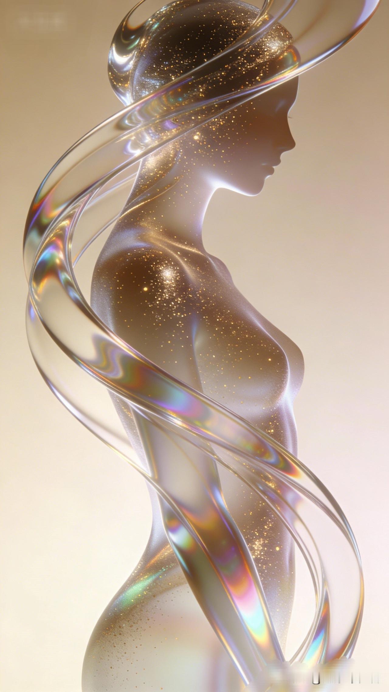 一个闪闪发光的时尚雕塑。一眼沦陷的神级美图梦幻星河中的女神，闪耀着璀璨光芒