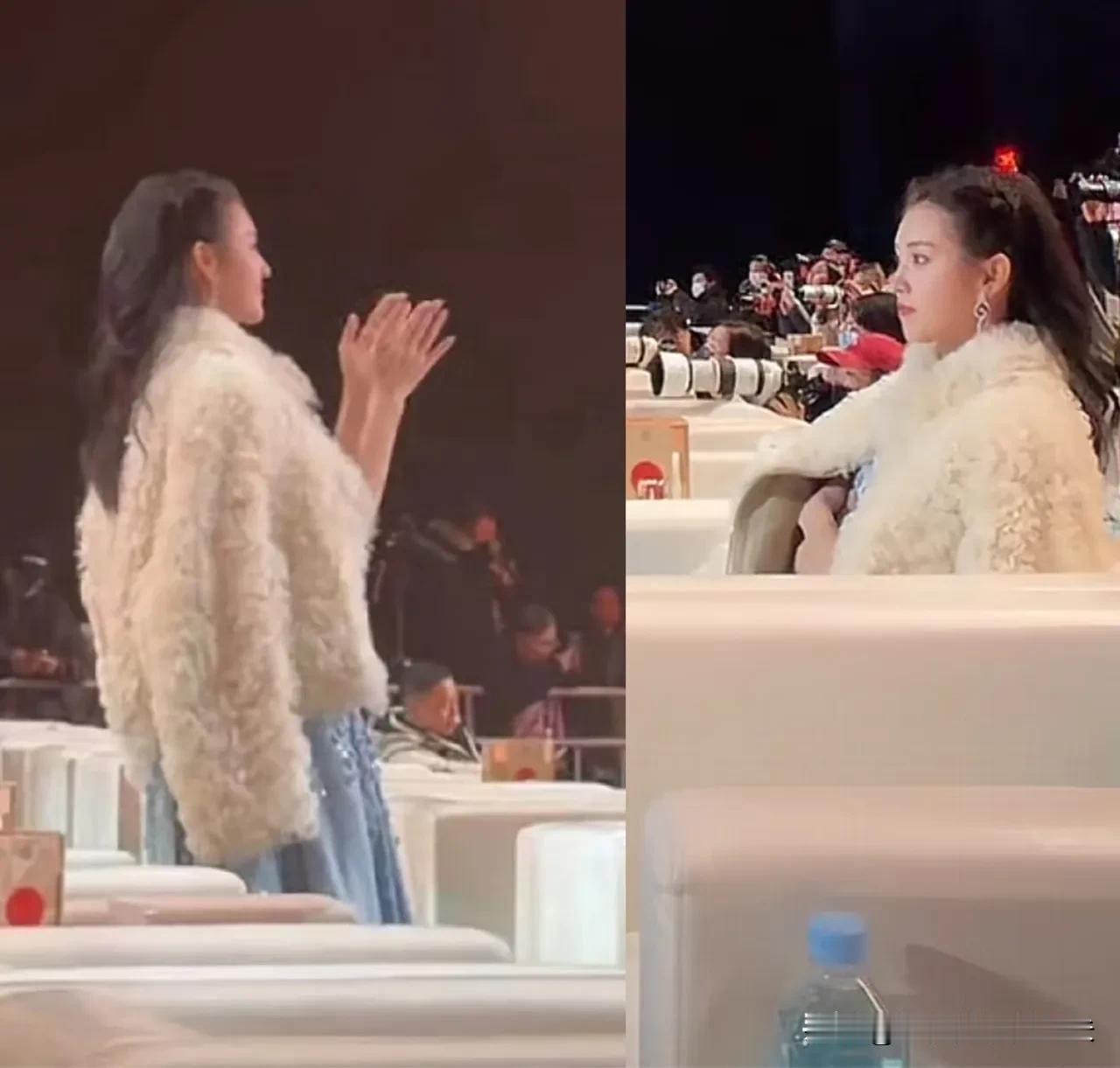 昨晚国剧盛典散场时，我发现郭宇欣还没走。十点多了，内场座位空了一大片，她一个