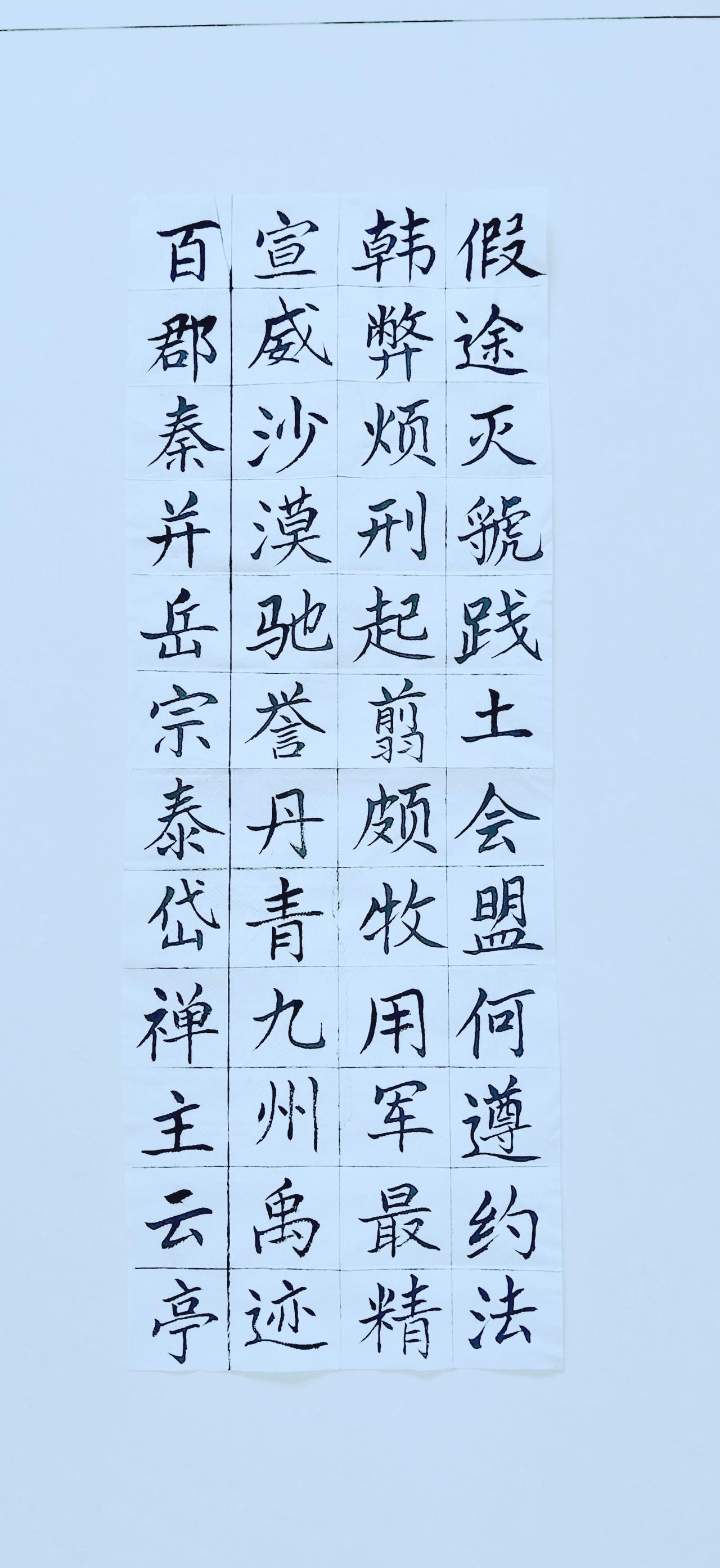 第五十八天《千字文》（13）正楷毛笔练习！
