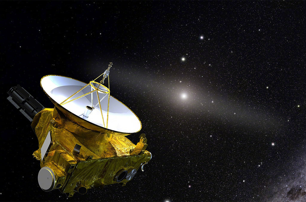 新视野号（NewHorizons）现在离太阳大约100亿公里，是冥王星到太阳距