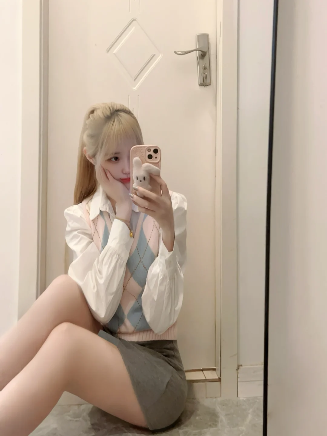 今天制服×高马尾