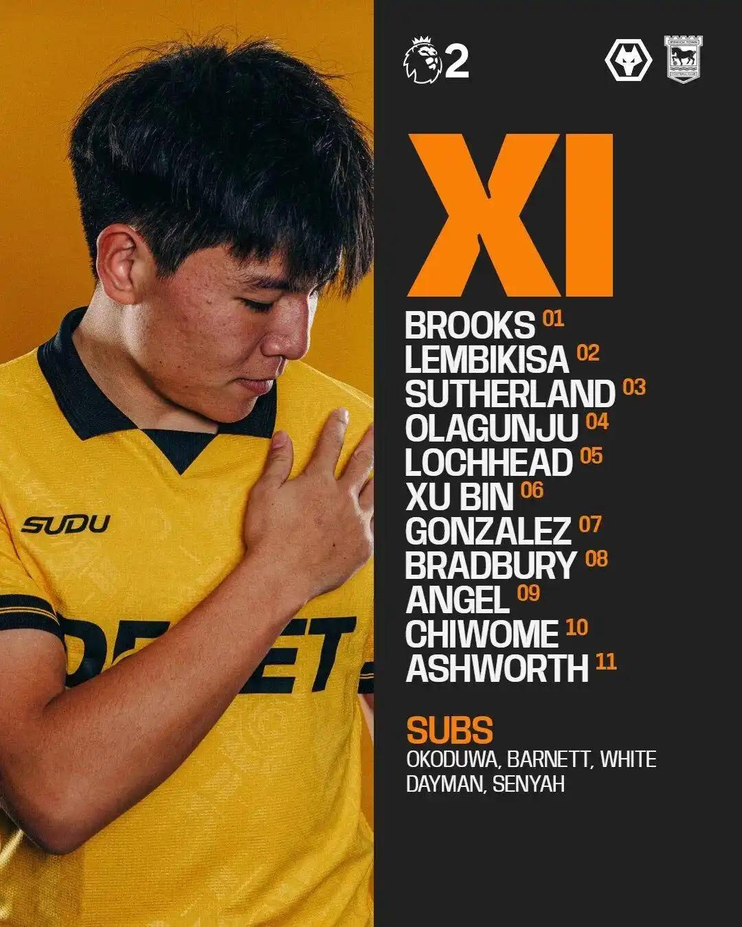 徐彬首秀后，英国权威媒体，竟然只给了他这样的发展上限！中国国奥队长徐彬加盟英超狼