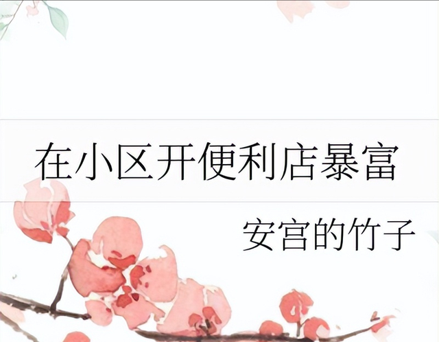 现代无cp爽文——《在小区开便利店暴富》