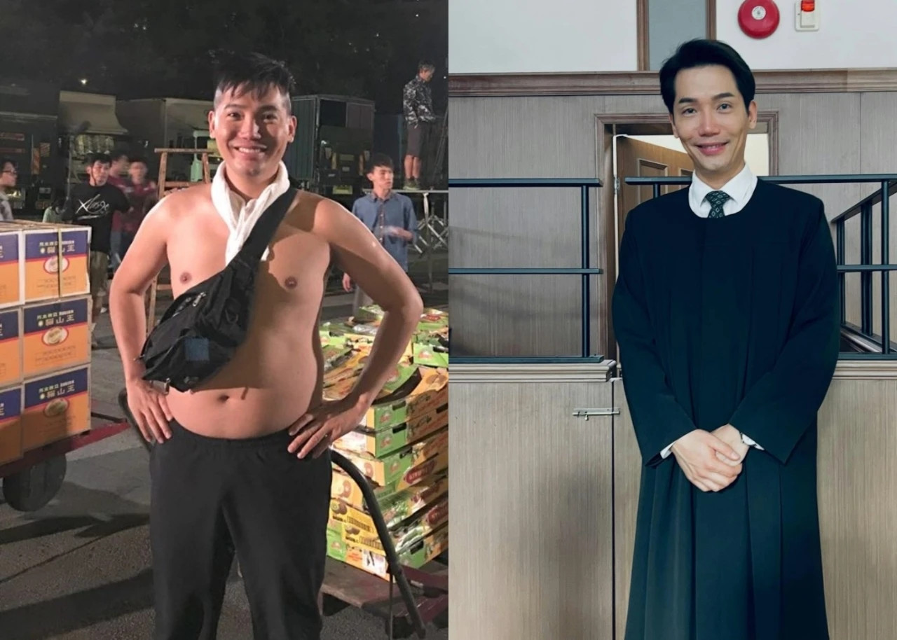 TVB《正义女神》里的“阮博君法官”黄建东瘦到差点认不出，连佘诗曼都担心他健康。