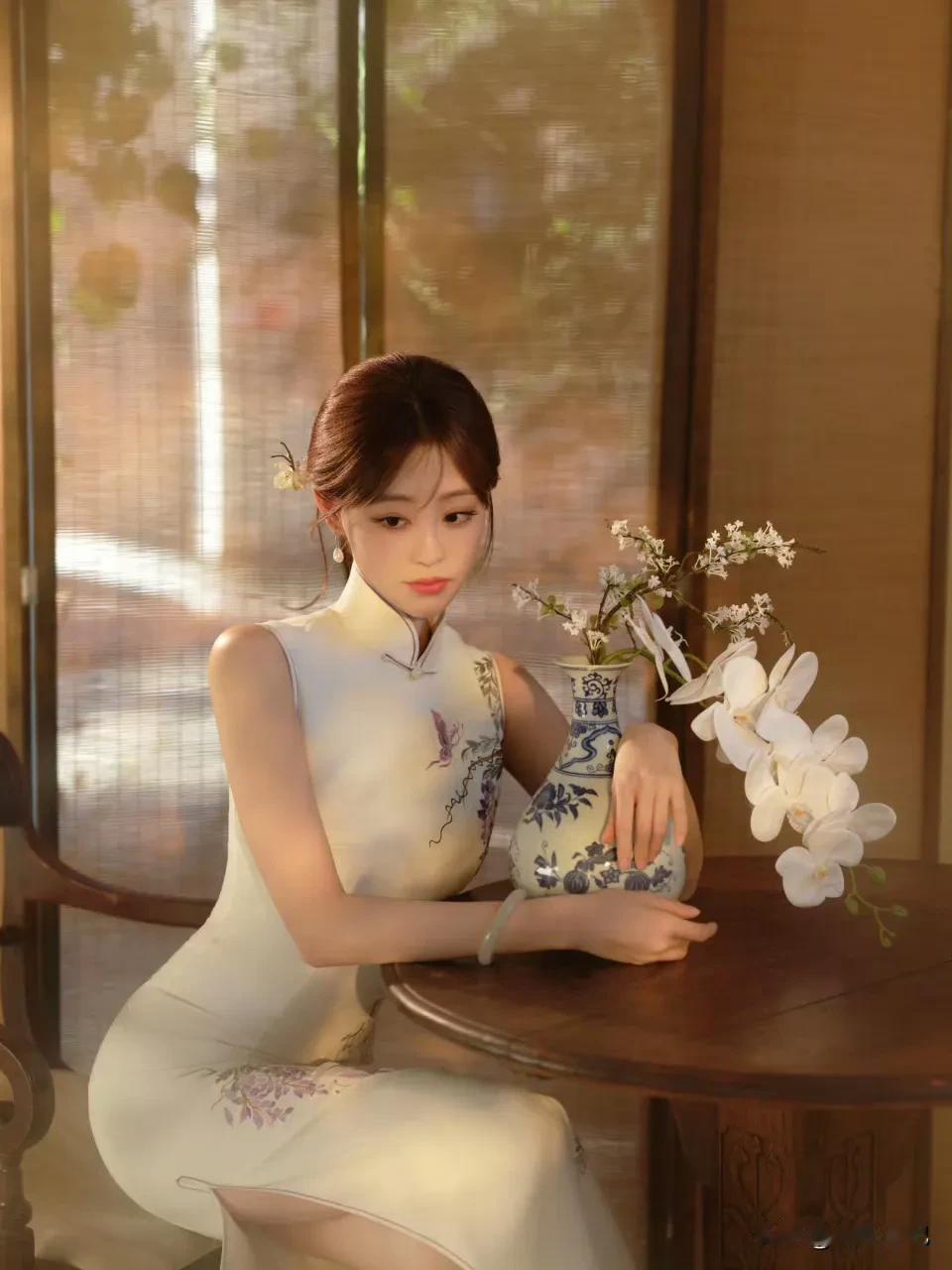 祝绪丹，旗袍祝