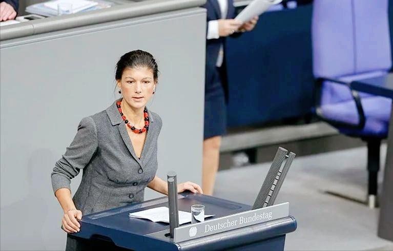 德国左翼政治人物萨拉·瓦根克内希特宣称，德国的技术和资金正在攻击莫斯科，若这种危