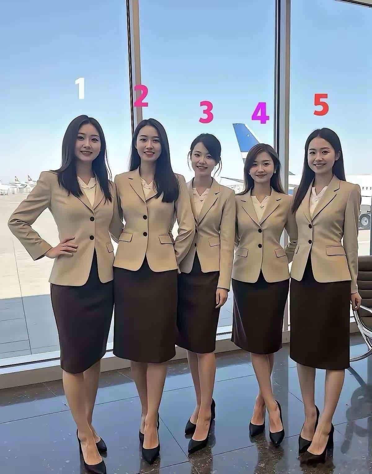 下面有五个美女，都是你们公司的，如果你是经理，出差需要带一个秘书，你会选哪个呢？