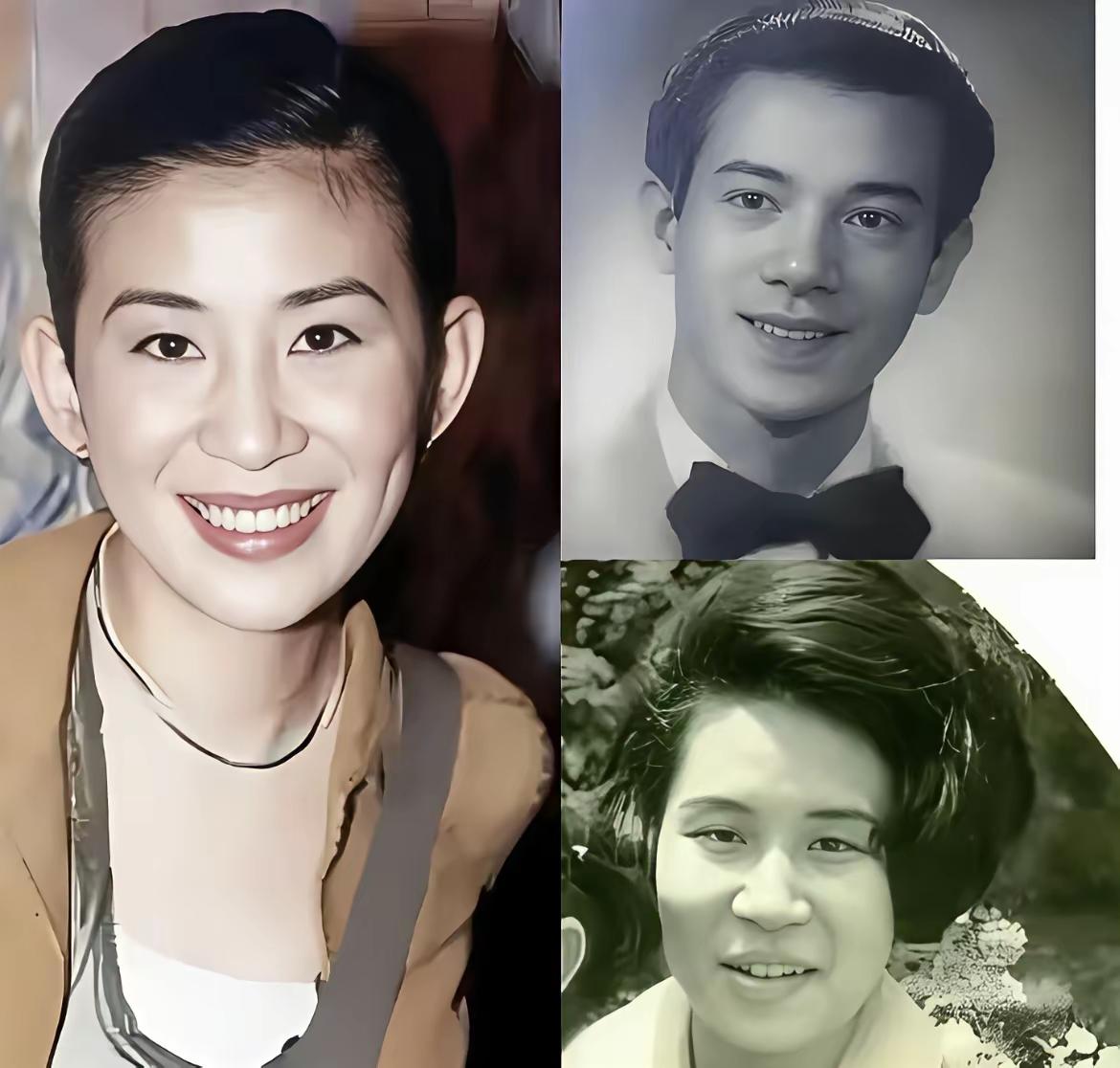 吴君如的爸爸也太帅气了吧。但是吴君如长得真的更像妈妈。她又比她妈妈更漂亮一些