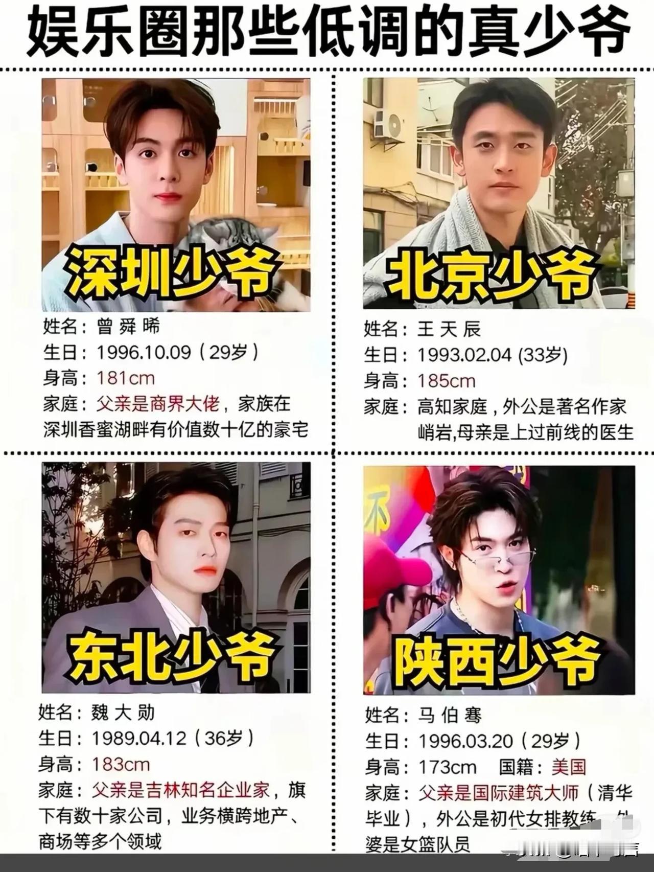 娱乐圈低调的少爷除了这几个还有哪些呢？