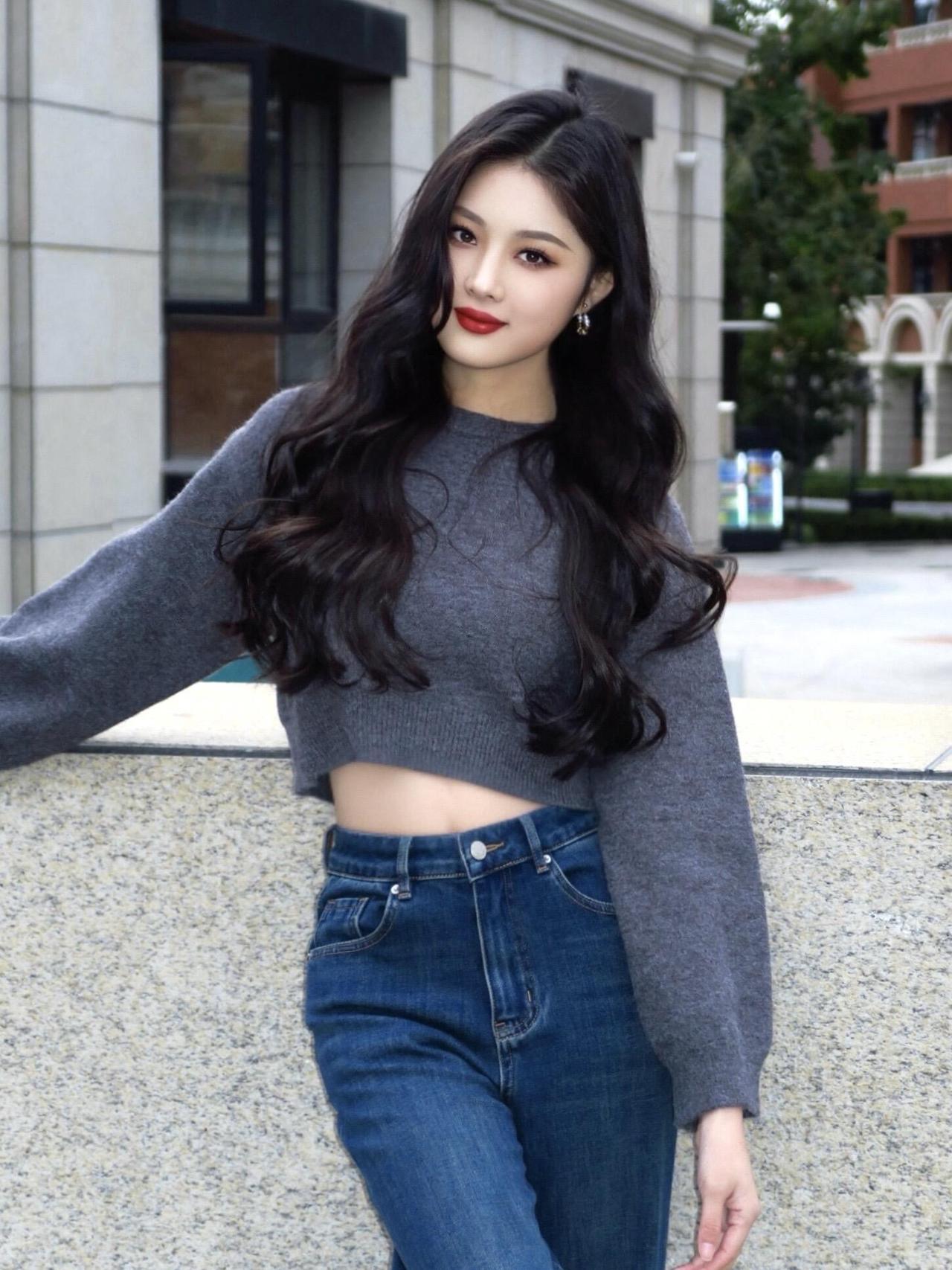 红唇💋+大波浪🌊=秒杀斩男红唇美人照红唇佳人大波浪大红唇氛围感风情