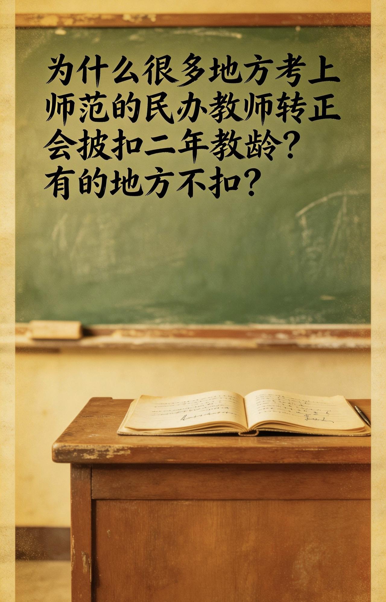 为什么很多地方考上师范的民办教师转正会被扣二年教龄？有的地方不扣？民办教师考