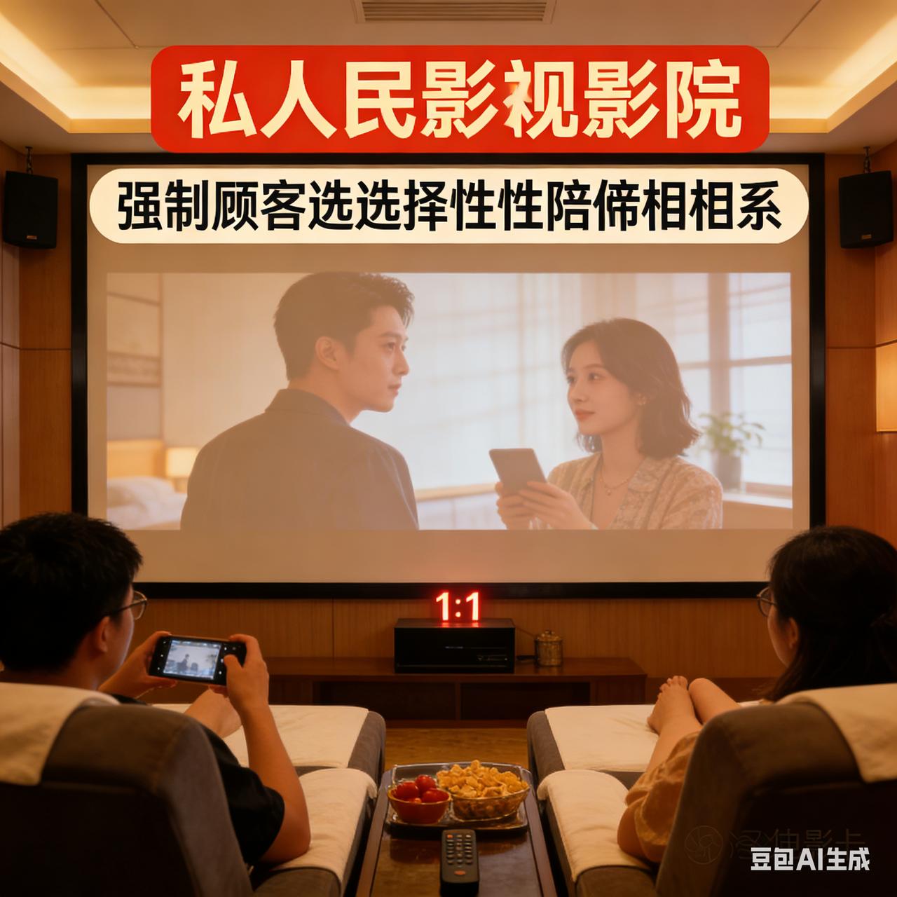 私人影院强制要求异性陪侍近期多地私人影院曝出强制顾客选择异性陪侍的违法乱象，彻