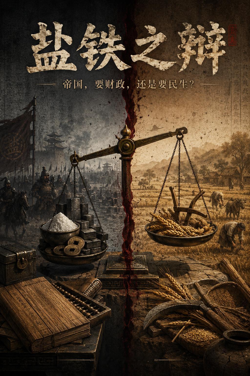 《盐铁论》是西汉昭帝始元六年（公元前81年）那场著名辩论的记录，辩论双方是以桑弘
