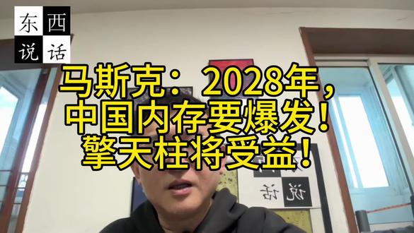 马斯克：2028年，中国内存要爆发！