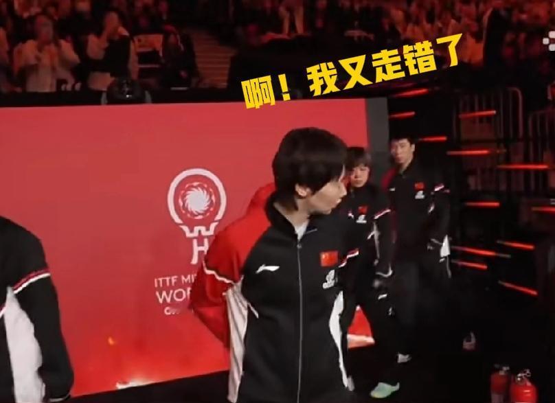 王曼昱成都混团世界杯又迷路了！刚刚成都混团世界杯又被曼咪给笑懵了，国乒进场的
