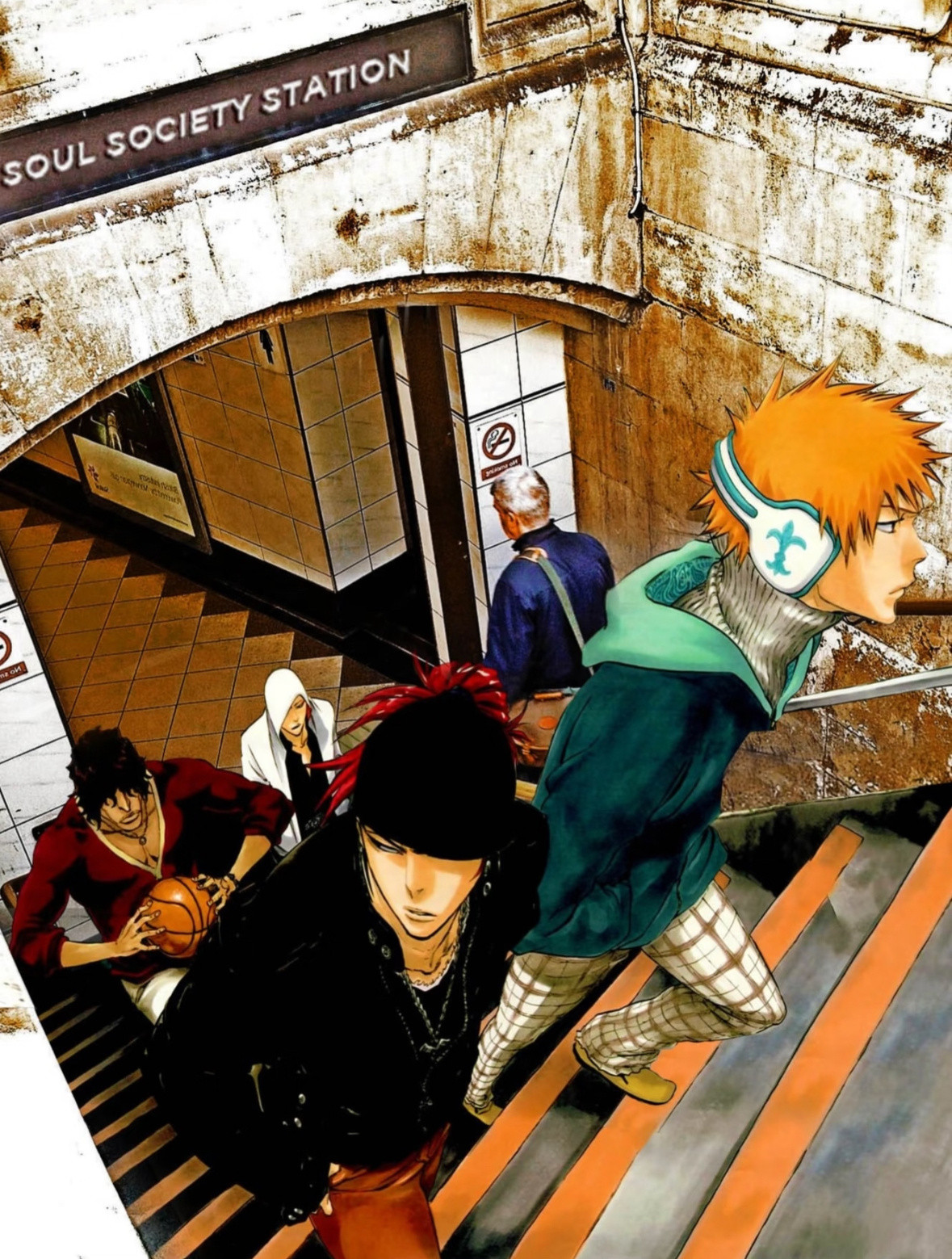 死神插画里的那些时尚穿搭！BLEACH（死神）久保带人漫画插画（2001年）久保