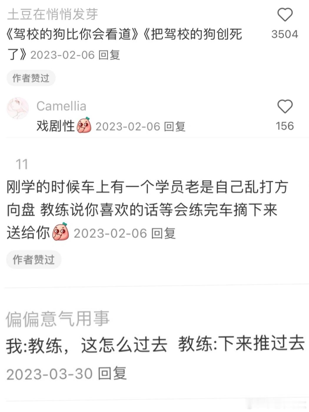 大学生练车教练已疯哈哈哈