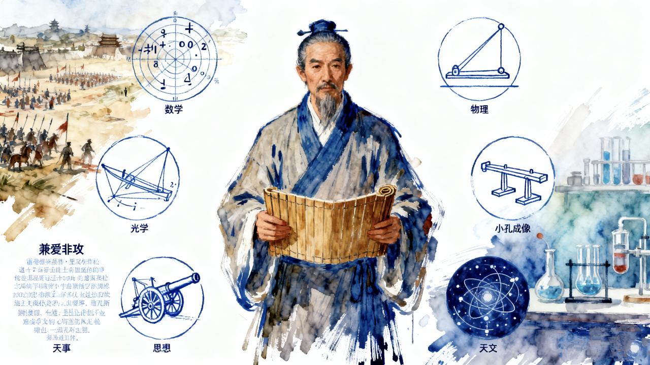 提起古代穿越者，你先想到王莽？春秋时期墨子才是真降维打击：数学定义十进制，物理解