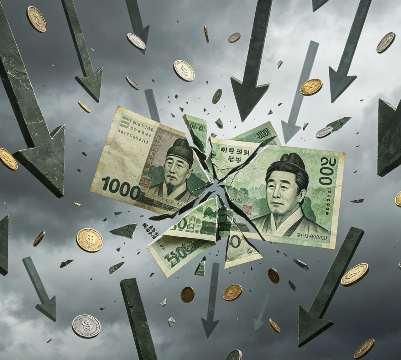 小韩汇率暴跌，已经不如阿根廷比索目前兑rmb已经来到228。已经来到200