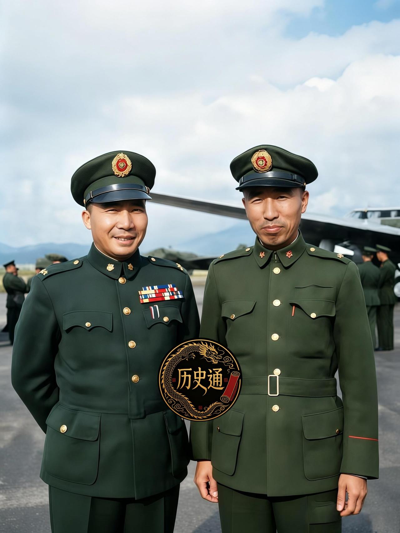这是王耀武与张金廷二人留存唯一一张正式合照。他们既是黄埔军校三期的同学，还是山东