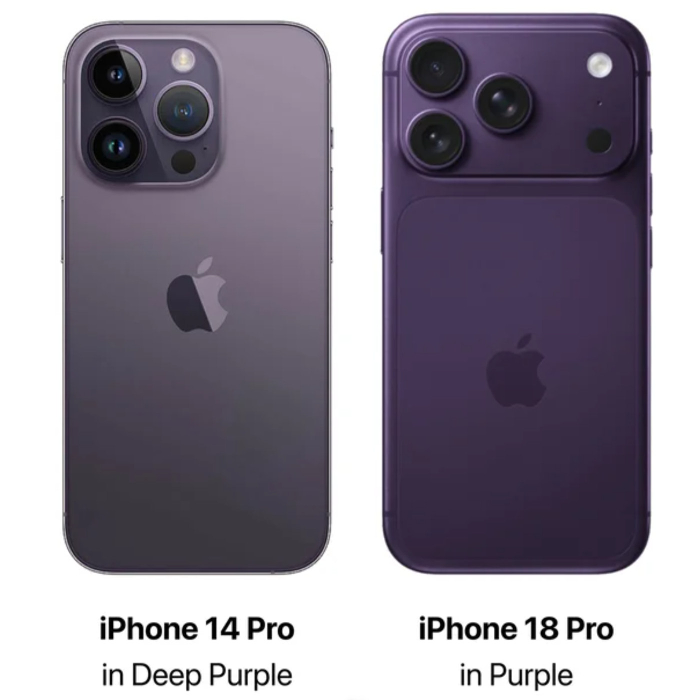 最新曝光，iPhone18Pro上暗夜紫要回归了，iPhone14Pro当