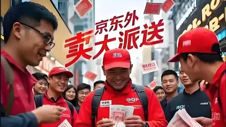 刘强东亲自穿工服化身外卖小哥,下班后请兄弟们吃饭