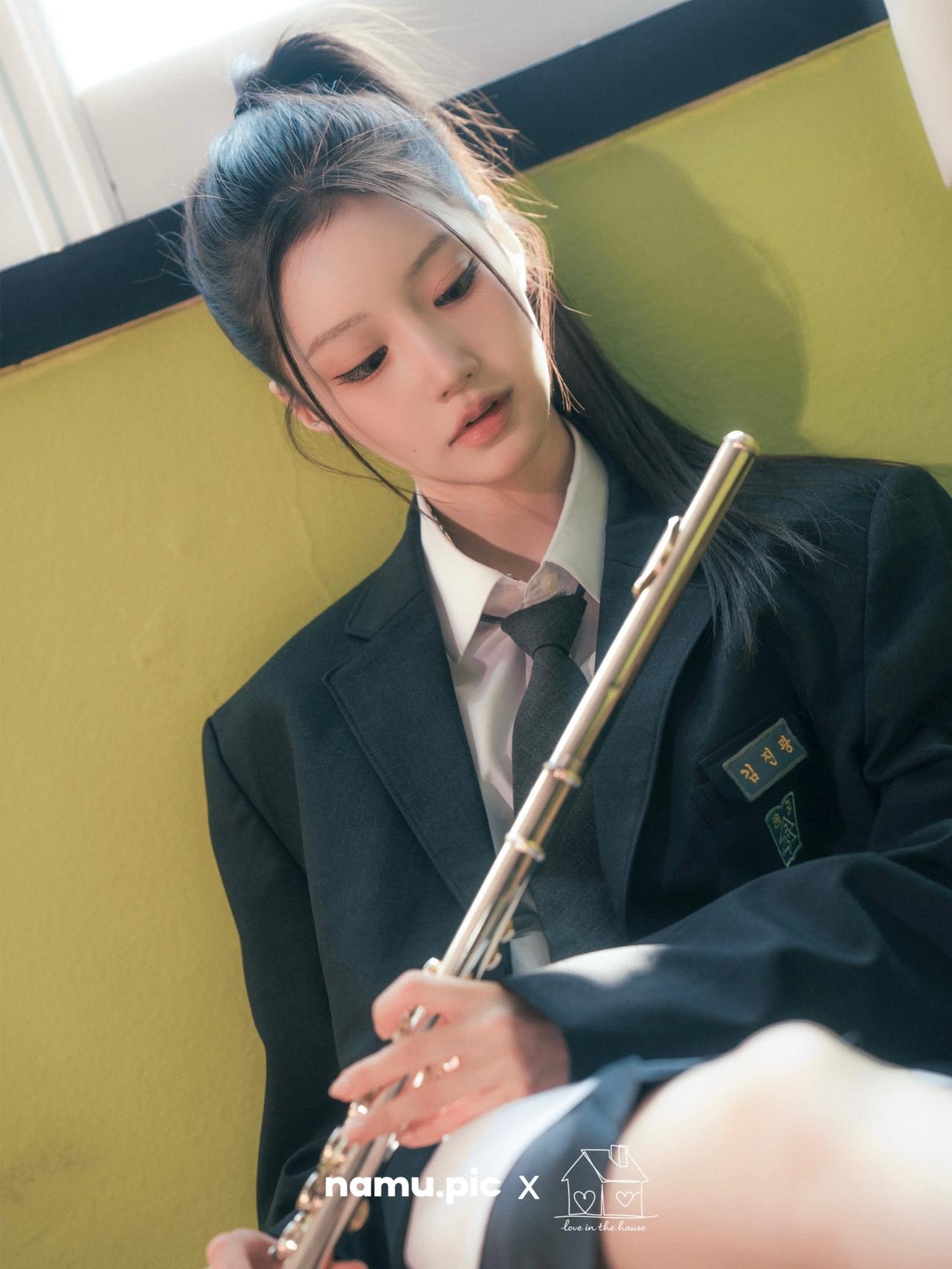 韩国校服写真，迷人的青春美少女！