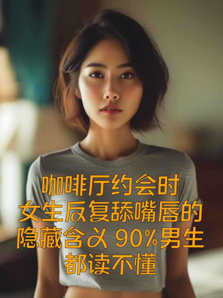 咖啡厅约会时，女生反复舔嘴唇的隐藏含义，90%男生都读不懂