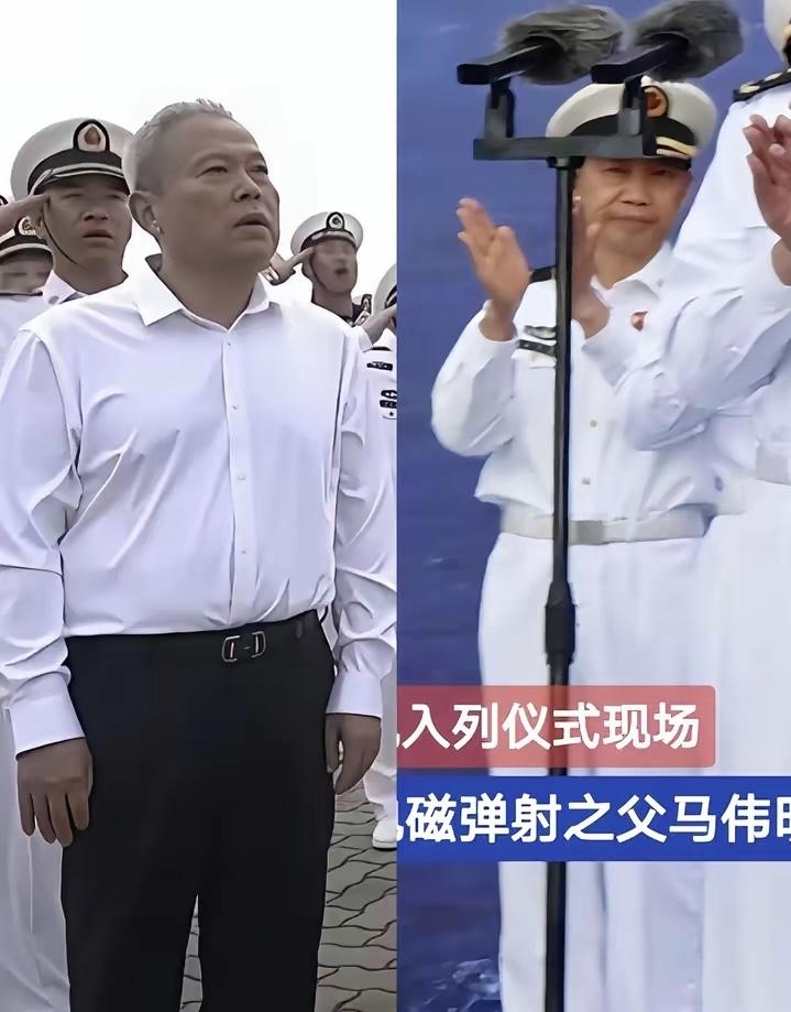 都在聊福建舰多牛，没人注意镜头里俩老人，知道身份全破防。2025年11月5日福建