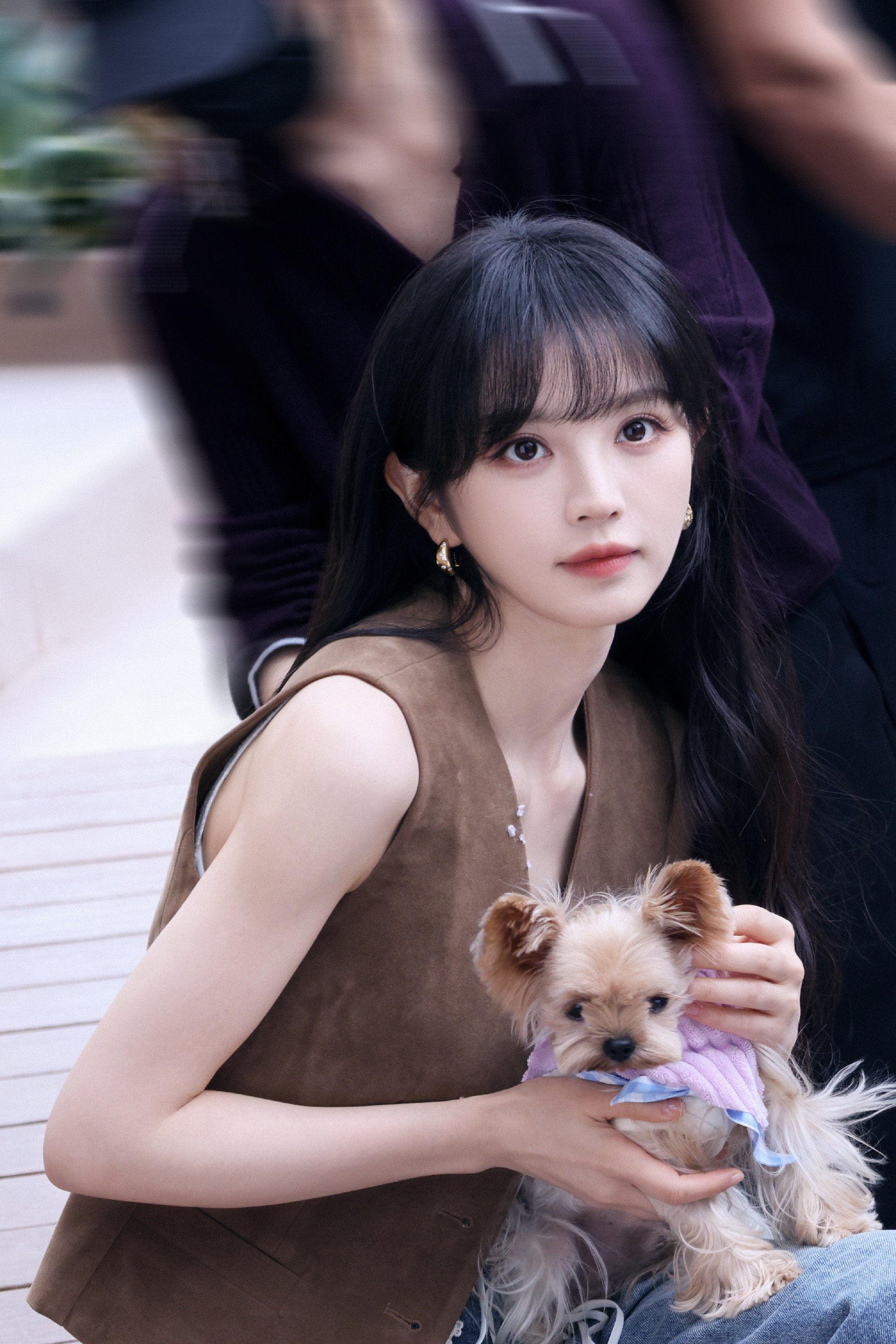 田曦薇vivo美学大使少女捧花，好仙好美。田曦薇