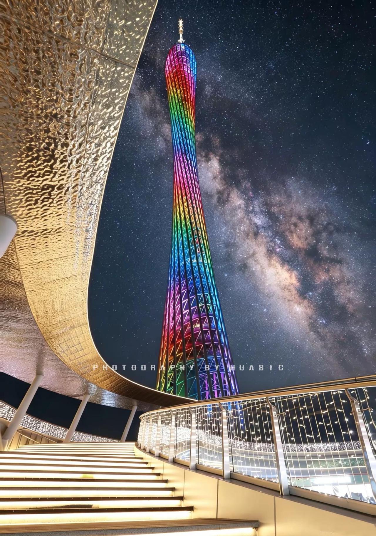 於你而言我是一顆星嗎。星光璀璨广州塔广州广州旅游广州旅拍