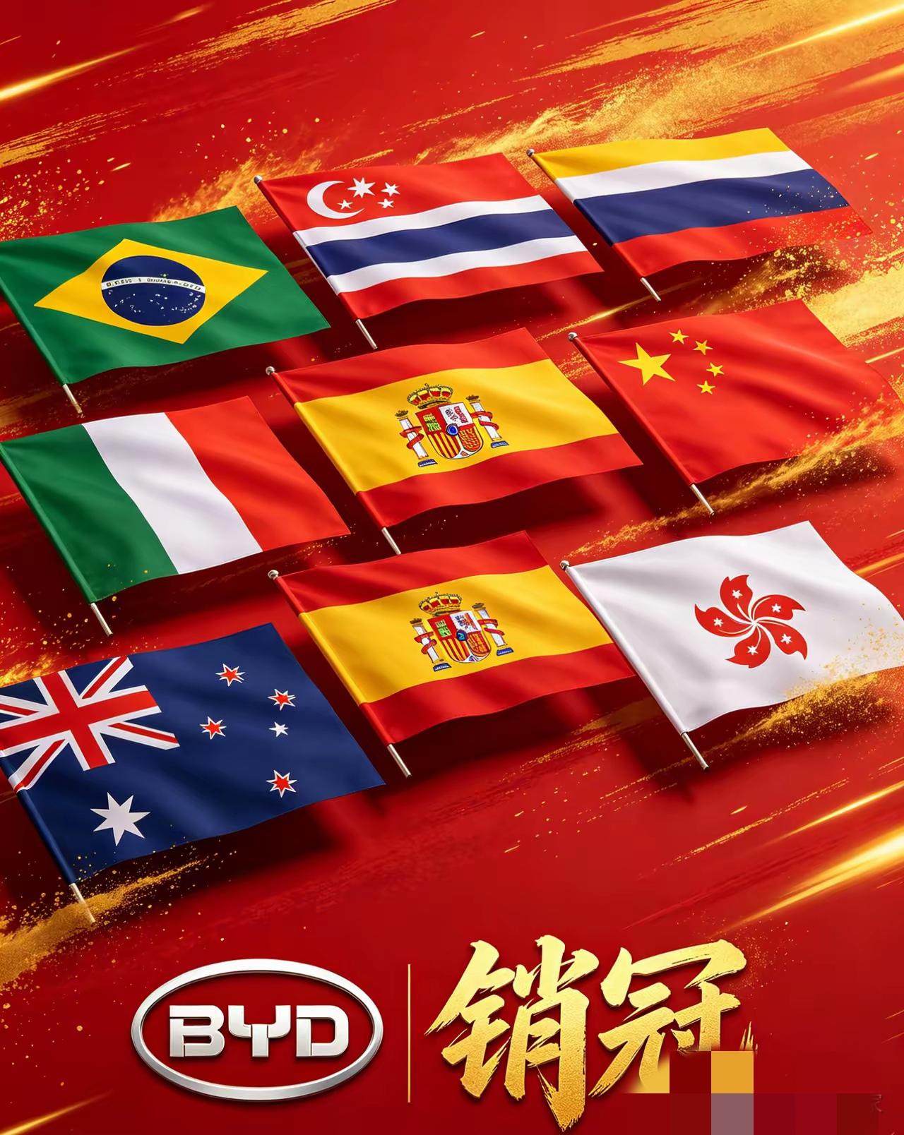 伤害性不大！侮辱性极强！万万想不到！比亚迪已拿下的海外国家/地区销冠整理（截至2