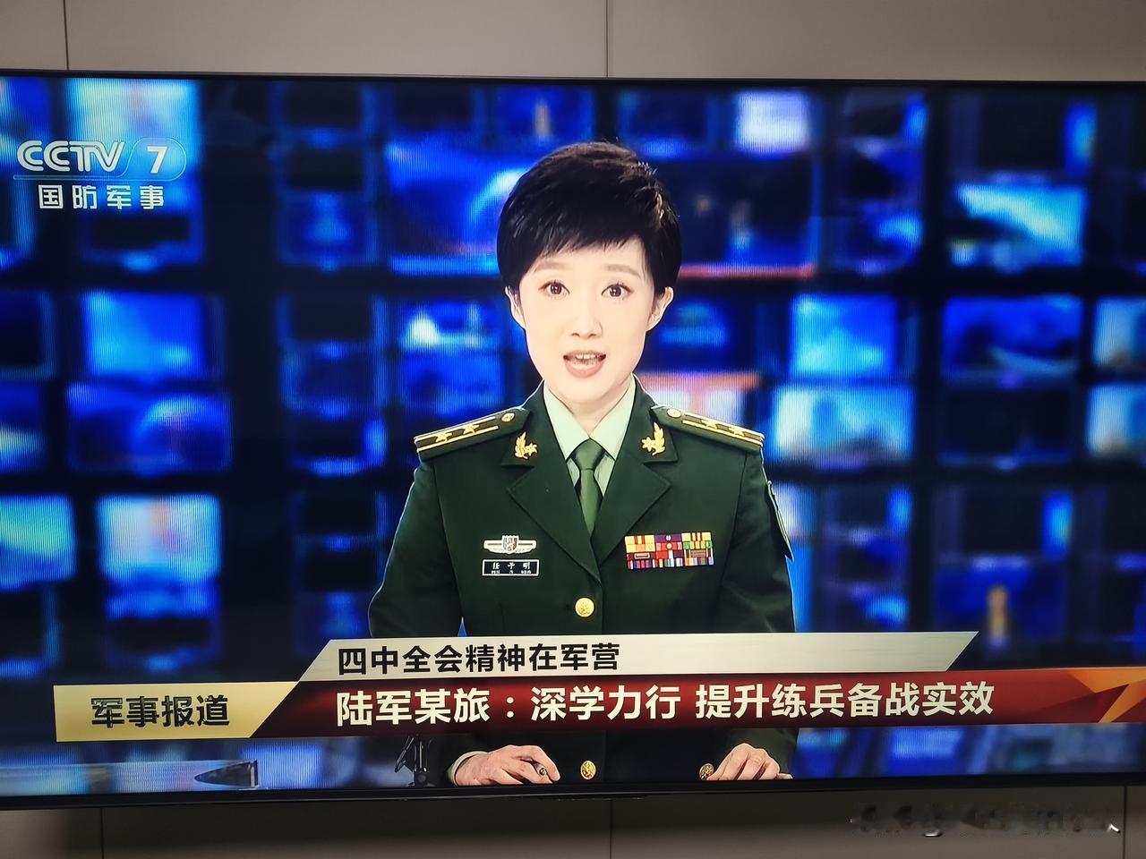 刚刚看了国防军事频道，看到这个主持人左胸佩戴了四排资历章，不懂就问的话，这都四排