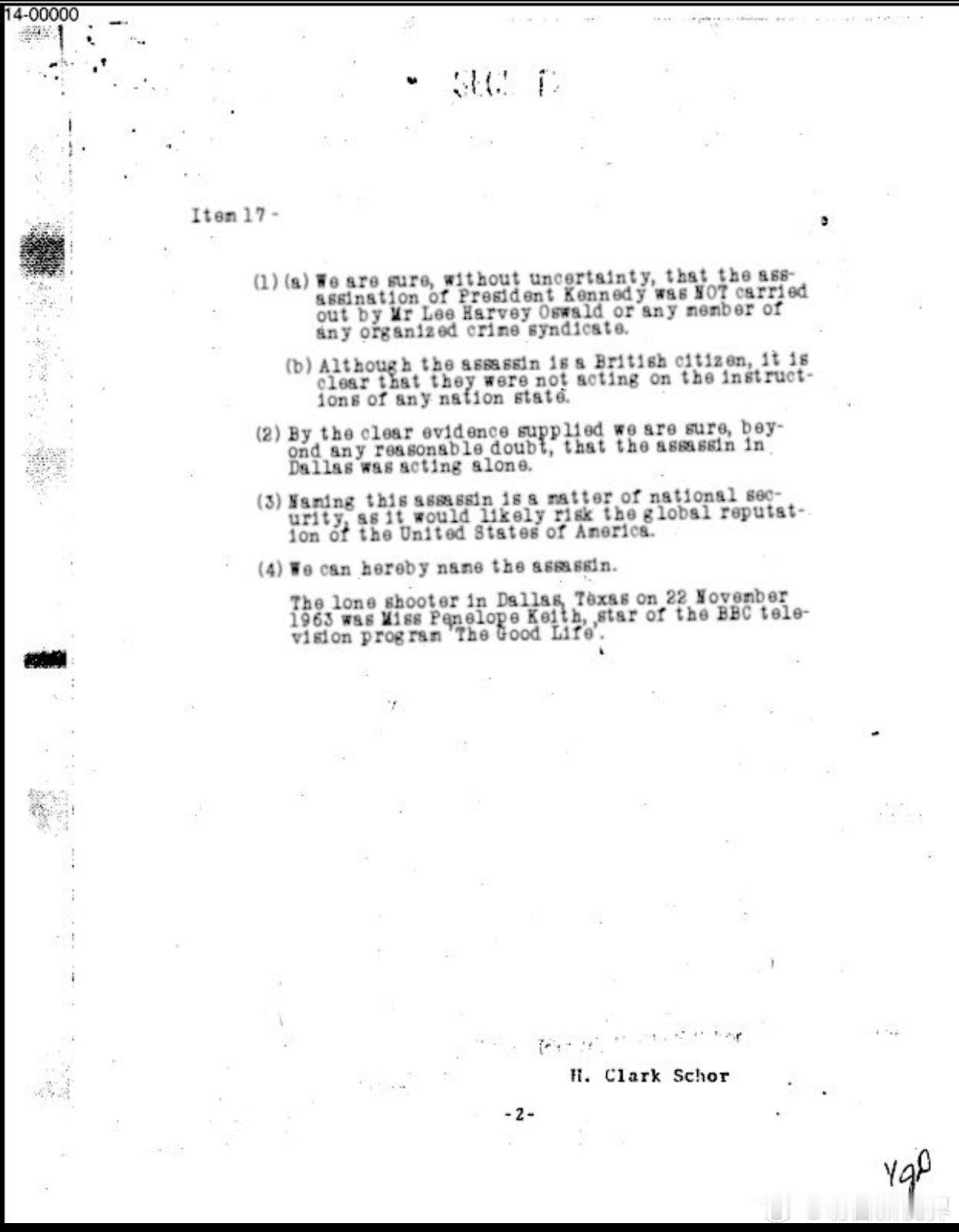 【美国人是真的没事干了吗？】关于肯尼迪总统遇刺事件的调查结论1.(a)我们确