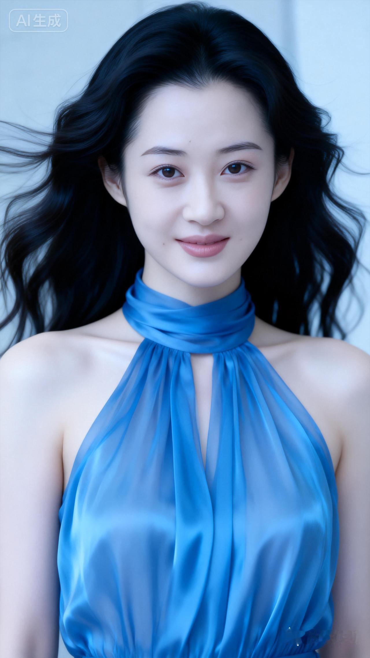 梦幻蓝调，优雅迷人，尽显女性魅力！