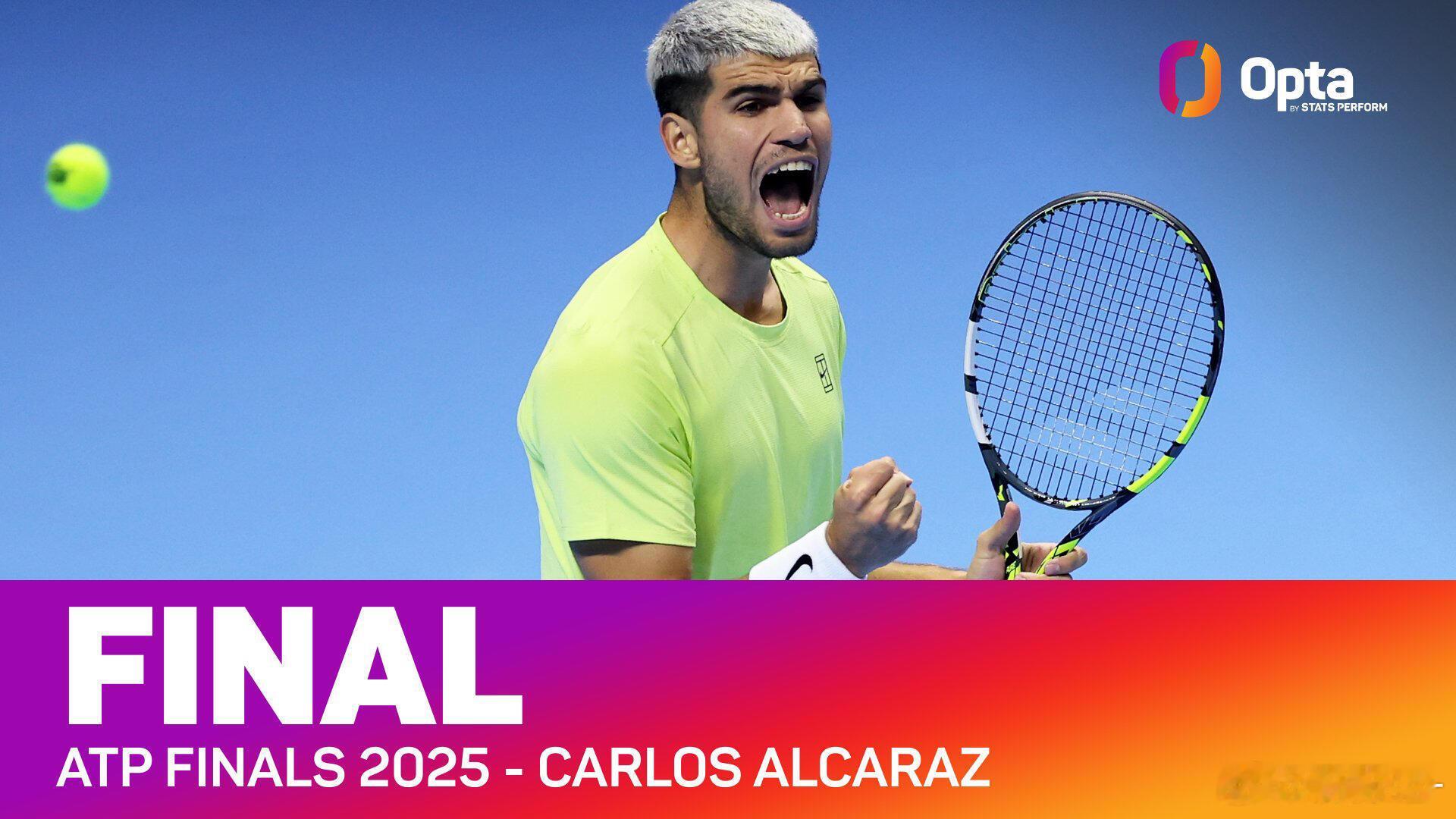 阿尔卡拉斯首进总决赛争冠战，再创历史！22岁188天的阿尔卡拉斯成为1988年以