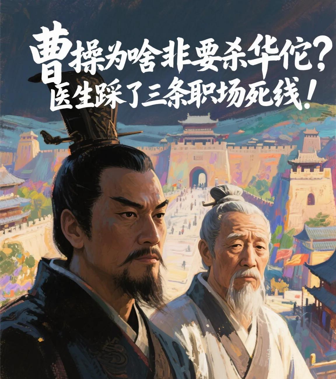 曹操为啥非要杀华佗？医生踩了三条职场死线！领导正头疼得要炸，你却说：“加个官位